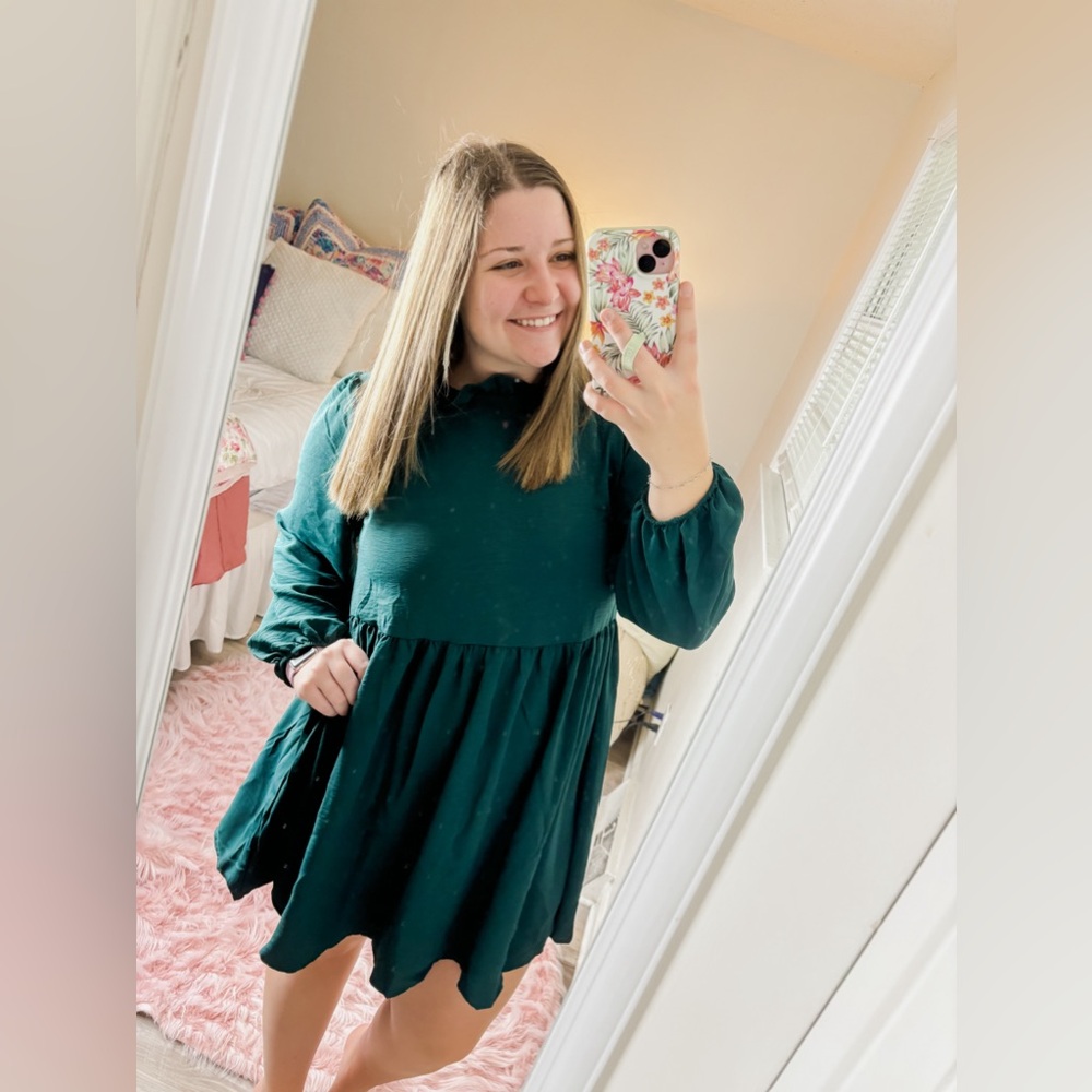 Beeson River Green Holiday Dress